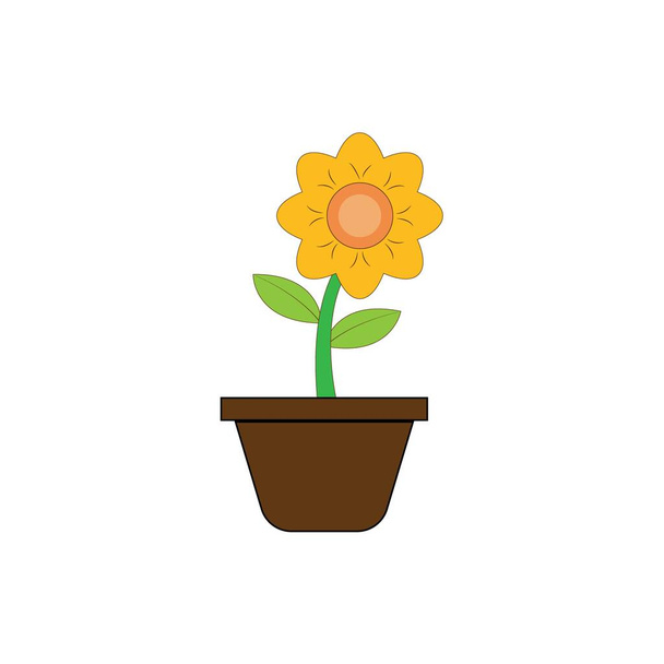 sunflower icon logo vector design - Vektori, kuva