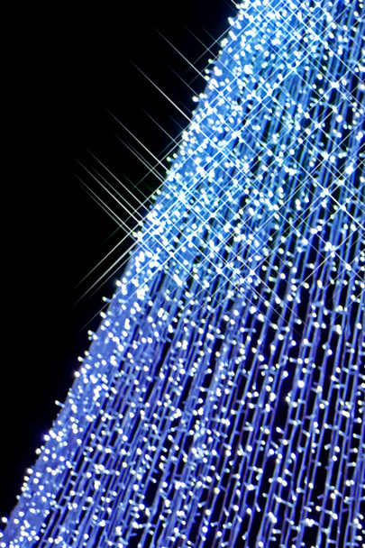 Blue LED garlands - Foto, afbeelding