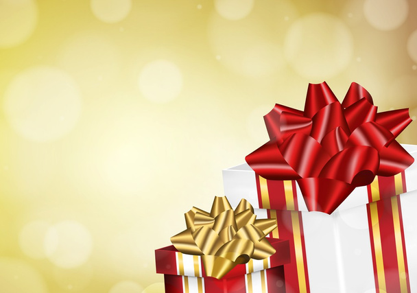 Christmas background with presents - Vector, Imagen