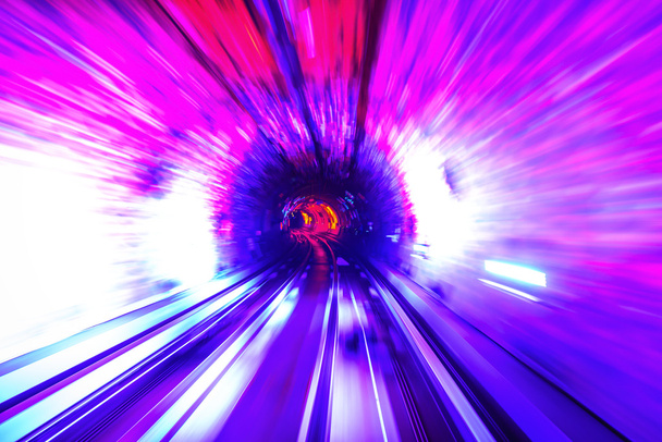 Tunnel Motion Blur - Photo, Image