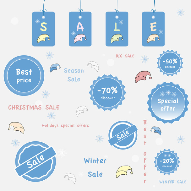 Winter sale - Vector, Imagen