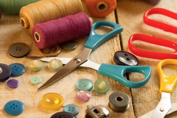 sewing tools - Foto, Bild