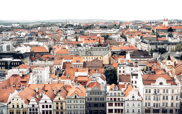 Rooftop view of Plzen (Pilsen) cityscape. Czech Republic - Foto, imagen