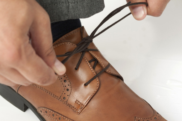 tying shoelaces - Foto, Imagen