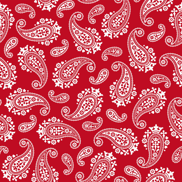 Cute and simple paisley seamless pattern, - Vector, imagen