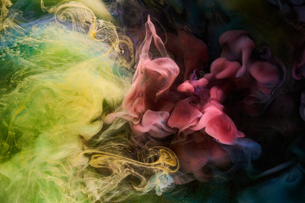 Liquid fluid art abstract background. Mix of dancing acrylic paints underwater - Foto, immagini