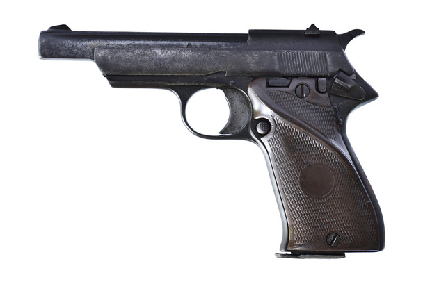 Old gun isolated on white background - Photo, Image