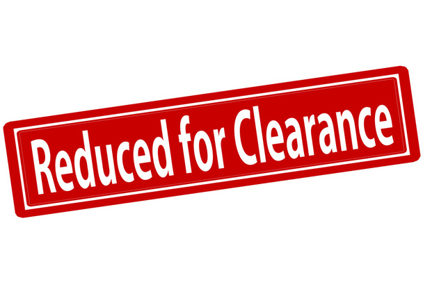Reduced for clearance - Vector, Image