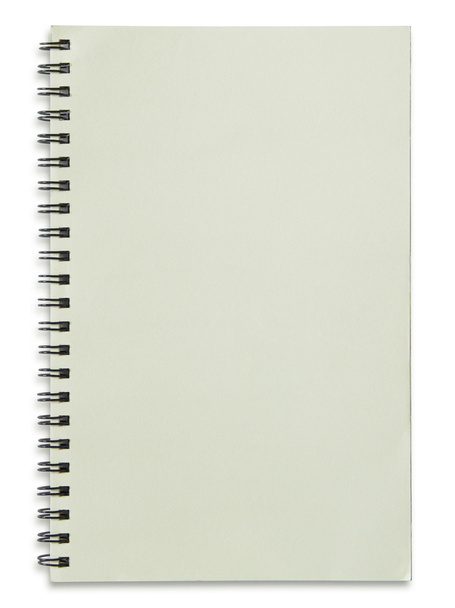 Prázdný spirálový poznámkový blok izolovaný na bílém pozadí - Fotografie, Obrázek