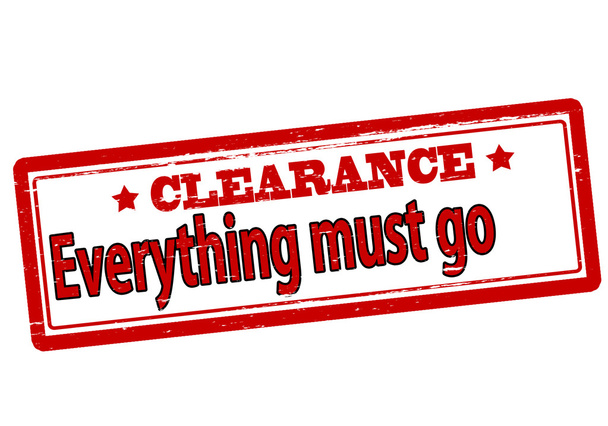 Clearance everything must go - Vector, Image