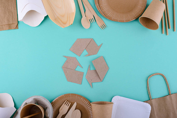 Reusable natural zero waist eco friendly sustainable food packaging - Fotografie, Obrázek
