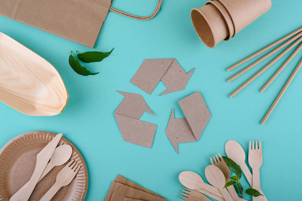 Reusable natural zero waist eco friendly sustainable food packaging - Zdjęcie, obraz