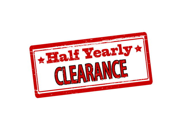 Half yearly clearance - Vector, Image