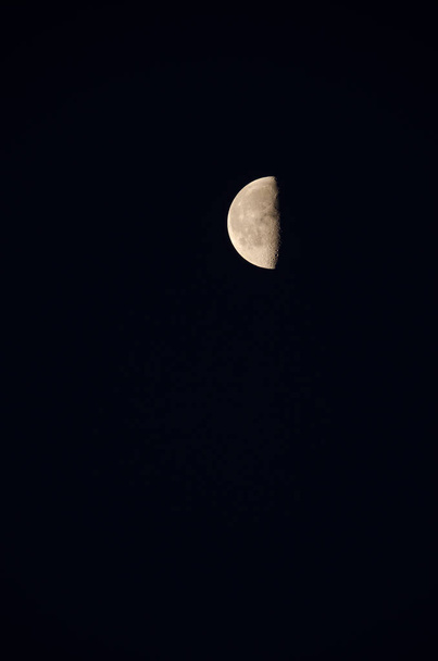 Last quarter of the moon. Las Palmas de Gran Canaria. Gran Canaria. Canary Islands. Spain. - Photo, Image