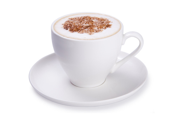 cappuccino izolovaných na bílém pozadí - Fotografie, Obrázek