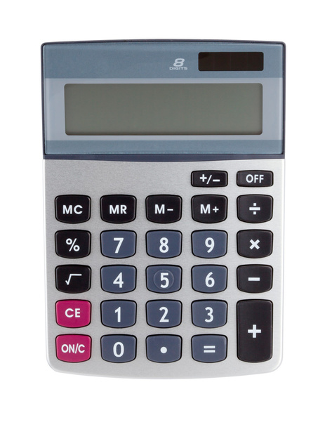 Digital calculator isolated - Photo, Image