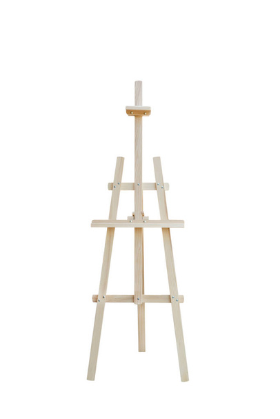 Plátno Malování stojan dřevěný stojan Art dodávky izolované, Vysmát. - Fotografie, Obrázek