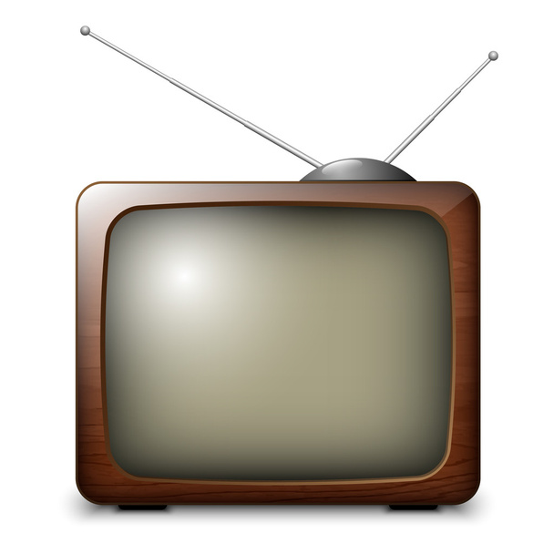 Retro-Fernseher - Vektor, Bild