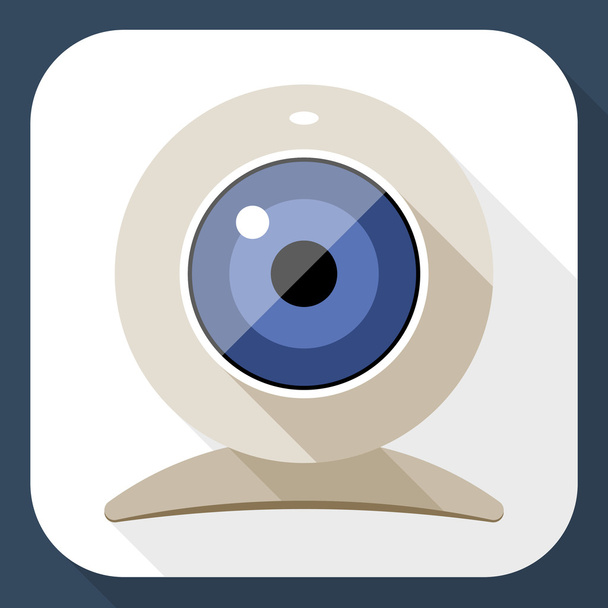 Web camera icon - Vector, Image