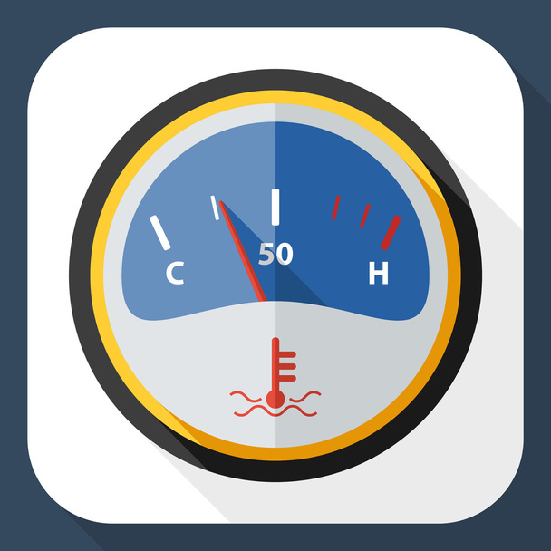Motor temperature gauge - Vector, Image