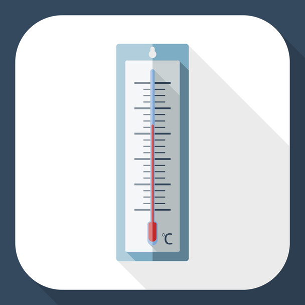 屋外の温度計のアイコン - ベクター画像