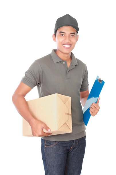 happy delivery man - Foto, Imagem