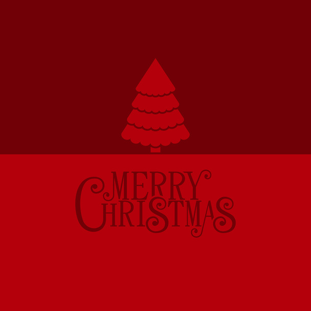 Kerstmis Retro typografische achtergrond. Vector - Vector, afbeelding