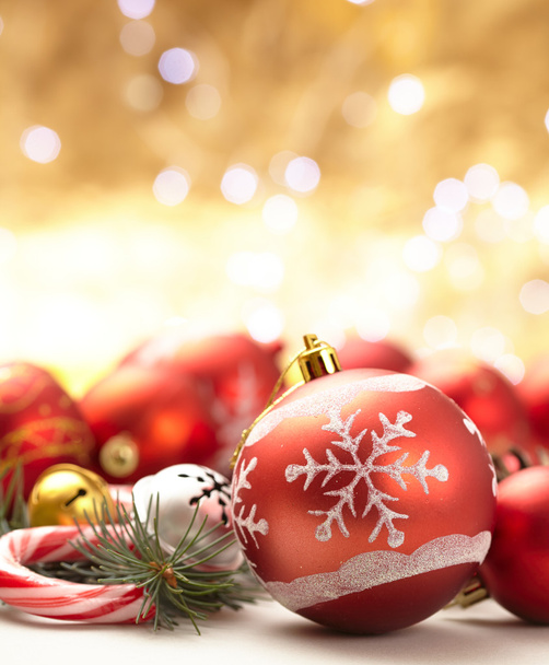 Christmas balls and decorations - Φωτογραφία, εικόνα