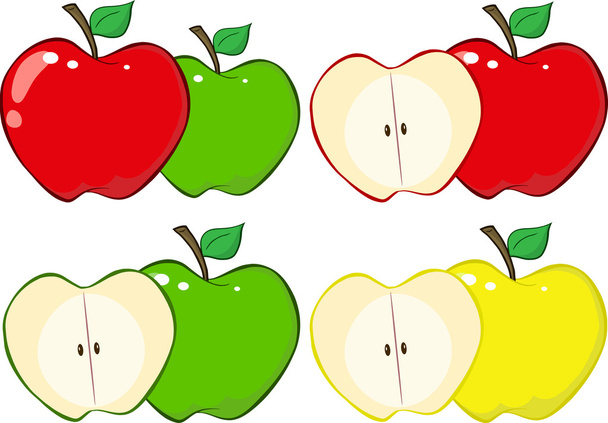 Cartoon Apples set - Photo, Image