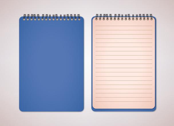 Dark Blue color blank Notebook - Вектор, зображення