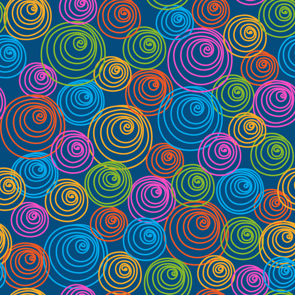 Festive seamless pattern with scribbles - Вектор, зображення