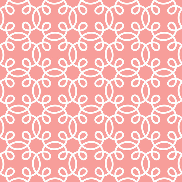 Seamless pattern with floral linear ornament - Vector, Image