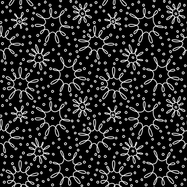 Seamless abstract cute doodle pattern - Διάνυσμα, εικόνα