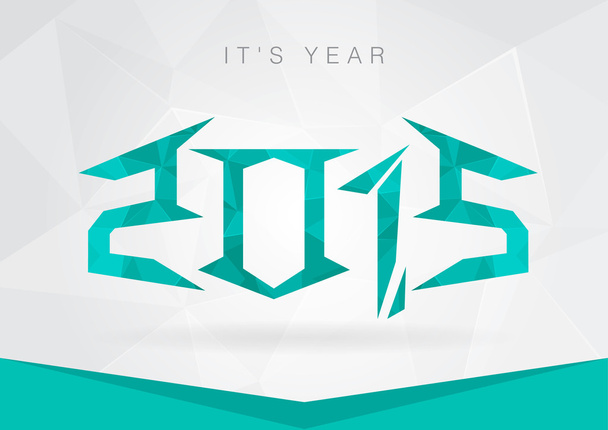 2015 Année icône symbole signalisation. Nouvel an avec un pixel diamant tex
 - Vecteur, image