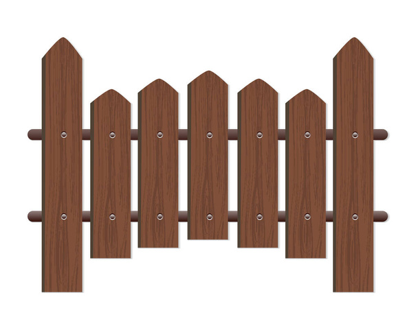 set cartoon farm village vintage brown gates. illustration collection timbers barriers. railing vintage home door entrance  - Vecteur, image