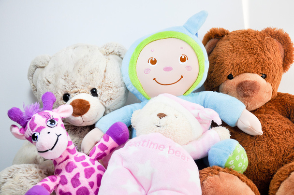 Pile of colorful soft toys - Photo, Image