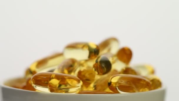 Fish oil capsules - Footage, Video