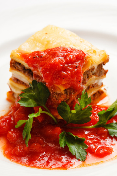 Italian lasagna with sauce - Foto, imagen