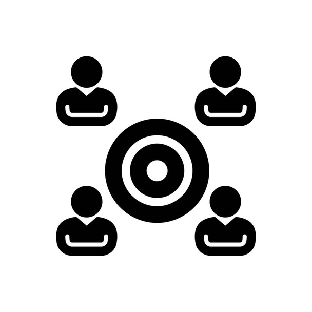 Target Group icon in vector. Logotype - Vektor, Bild