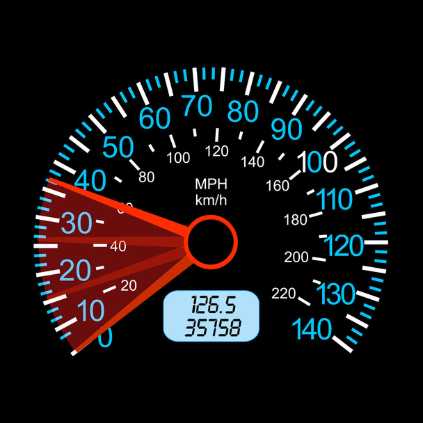 Car speedometer for racing design. - Photo, Image