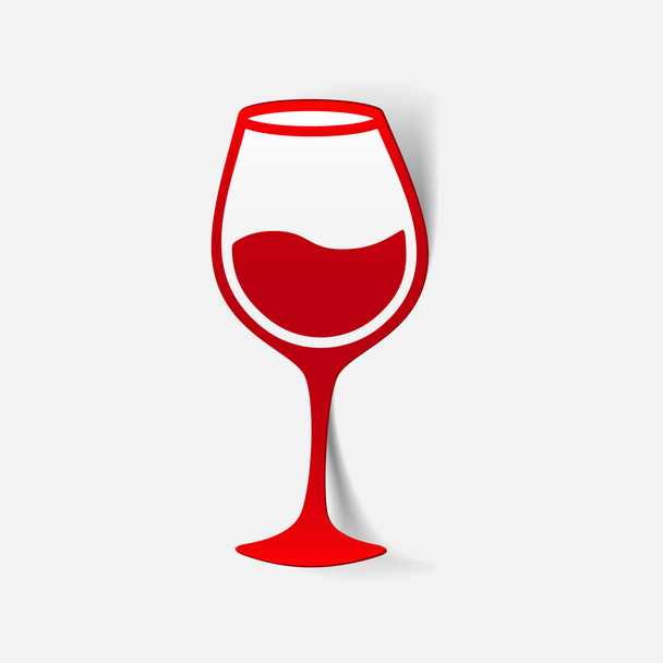 Weinglas-Ikone - Vektor, Bild