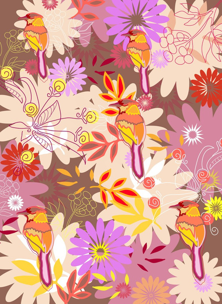 Beautiful Floral Background - Vector, Image