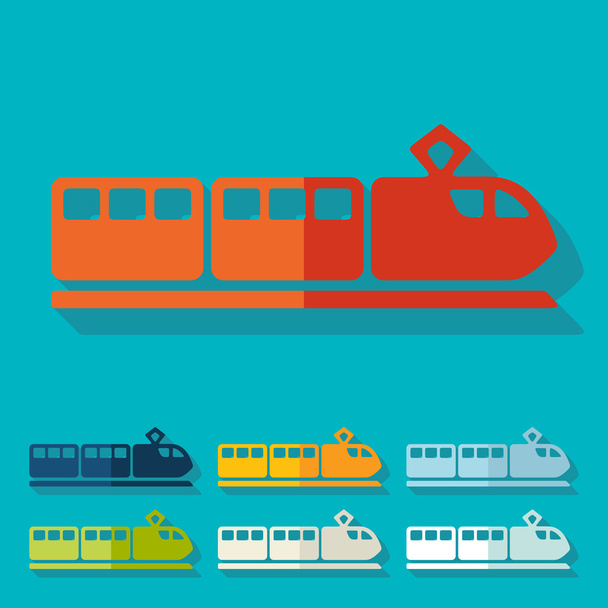 Train icon - Vector, Image