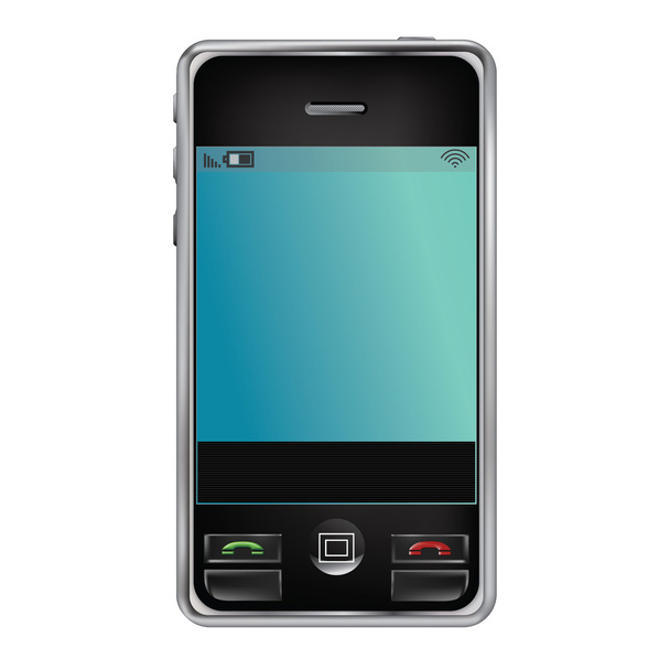 Smartphone, teléfono móvil aislado
 - Vector, Imagen