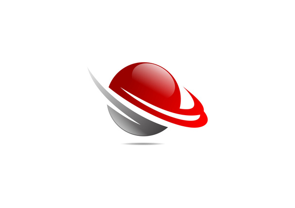 Finanz Erfolg Logo, Globus Finacial wachsen Symbol-Design - Vektor, Bild
