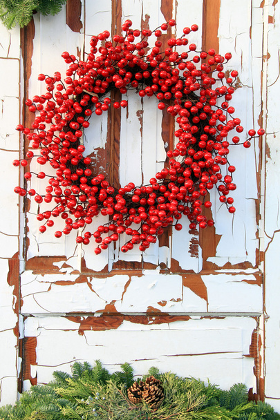 Різдвяний вінок з ягід Холлі
 - Фото, зображення