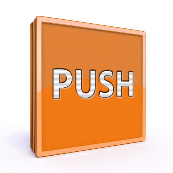 push square icon on white background - Photo, Image