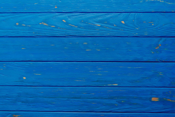 blue wooden background for text, advertising or design. Wood texture - Foto, Bild