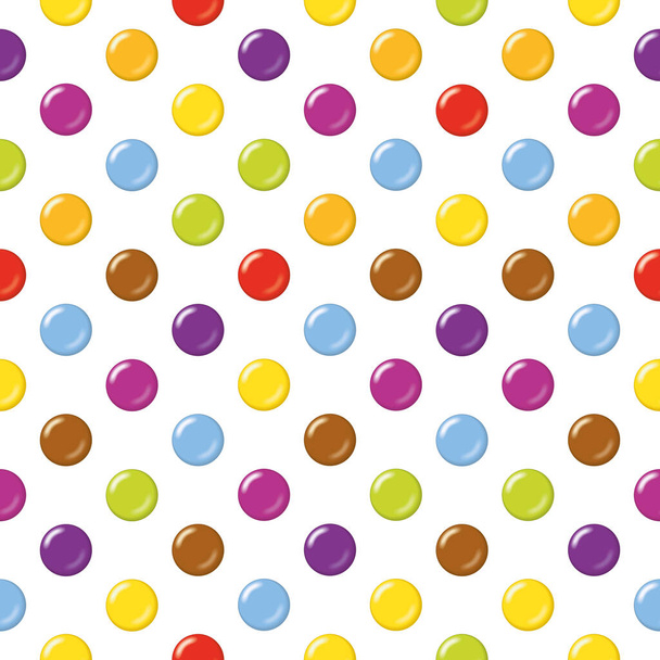 Seamless candy background pattern. Ideal for packaging, retail design or textiles. - Vektor, obrázek