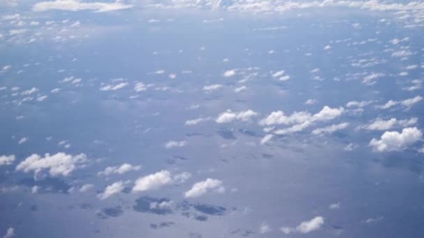Aerial footage of clouds. Turquoise water. Flight through clouds. Sky from the plane. Puffy cloud. High quality 4k footage - Footage, Video